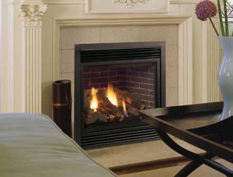 EXCLUSIVE SIGNATURE COMMAND SYSTEM Enjoy the ultimate in fireplace control, featuring a touch screen remote* and 3-step flame height adjustment.