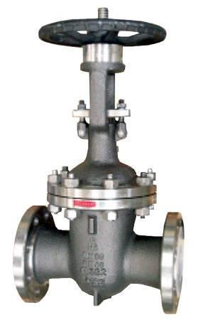 Gate valve S38 40-100, DN 40 400, T max : 540 C Shut off gate valve with outsidescrew, rising stem, non-rising hand wheel, with bolted bonnet, with flanges or with butt weld ends, flexible or split