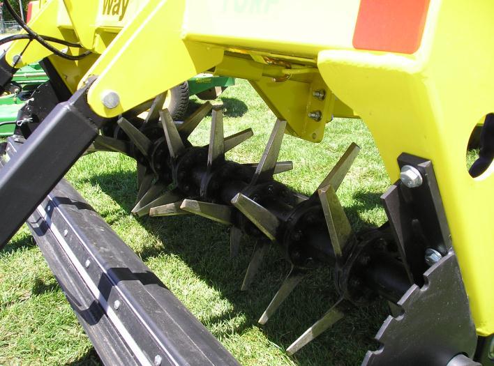 The Sportstine The Sportstine is a forged, 6 long, heavy-duty aeration tine for use on golf course fairways, sports fields and all large areas of maintained turf grass.