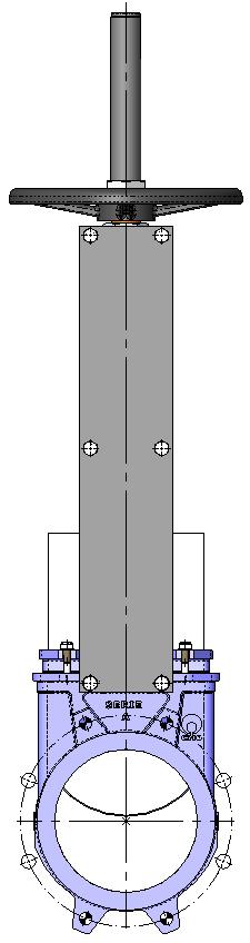 d1: Separation from the wall to the end of the connecting flange.
