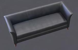 Bonded Leather Sofa 2-100-S3 30.