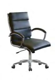 Back Chair 1-299-03-BK 466 374 95 1-299-01-BK Upholstered bonded leather backrest
