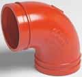Fittings are painted orange enamel with a galvanized finish available as an option, contact Victaulic for details. Victaulic fittings are designed specifically for use in grooved piping systems.