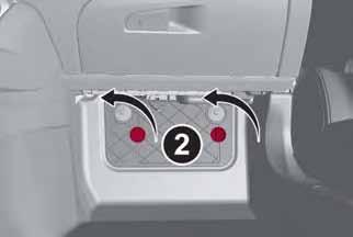 Unscrewing the two hooks, remove the panel pulling downward. Luggage Compartment Fuse Box To access the fuses, proceed as follows: 1.