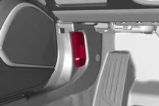 The automatic motion can be interrupted in any position by pushing the Power Shade on/off button again. To open the rear sunshade, pull sunshade manually toward the rear of the vehicle.