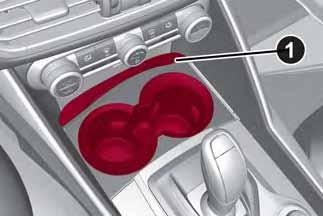 GETTING TO KNOW YOUR VEHICLE Cupholder Two cupholders are available in the center console. 04246S0005EM Cupholders In Center Console 1 Cover To access the cupholders, slide the cover forward.