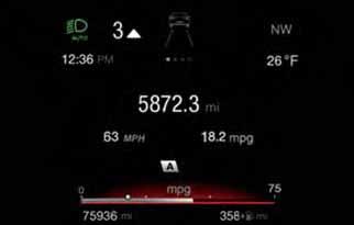 GETTING TO KNOW YOUR INSTRUMENT PANEL Trip A And B For all driving modes (Dynamic, Natural, and Advanced Efficiency) and with the ignition device ON, the "Trip computer" can be used to display the