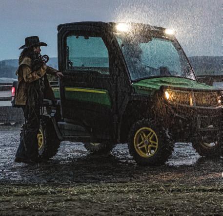 Come rain, snow, sleet and sweltering heat. No matter the forecast, full size John Deere Gator Crossover Utility Vehicles (XUVs) now have you covered.