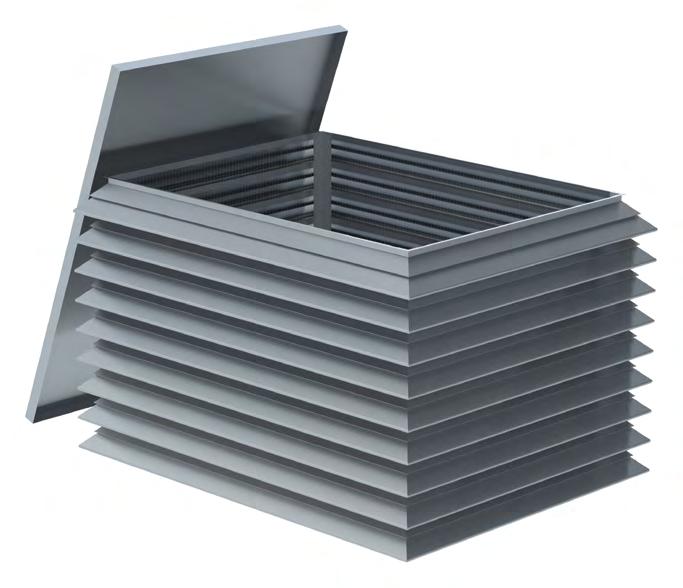 GRAVITY VENTILATORS Louvered Models TEL TIL Model TEL units are used for exhaust or gravity relief. Model TIL units are used for fresh air intake.
