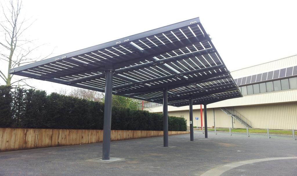 Solar Canopies charging of