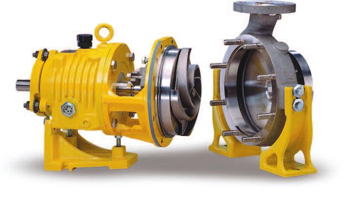 CERTIFIED I S O 9 1 Right or left side discharge available Self-supporting power end A unique feature of System One Frame A/LD17 pumps which provides ease of maintenance.