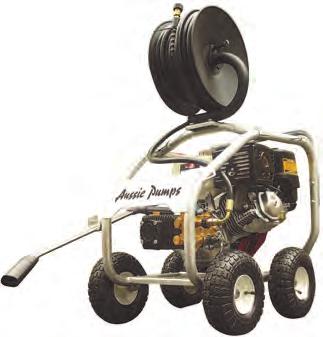 .. The contractors choice Scud AB40 with hose reel option 13HP Genuine Honda 4 year Honda GX engine warranty Triplex pump with brass head Compact frame Detergent injection Pro accessories Made in the