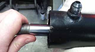 pull the shaft from the  Use care to not damage the shaft threads