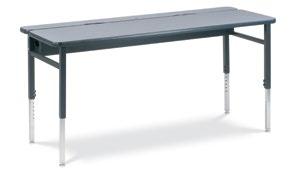8700 Series Tables & Accessories Model Top Size 872448 24" x 48" 872460 24" x 60" 873060 30" x 60" 873072 30" x 72" Quick Ship Colors: Char Black upper frame with 22"-30" adjustable-height Chrome