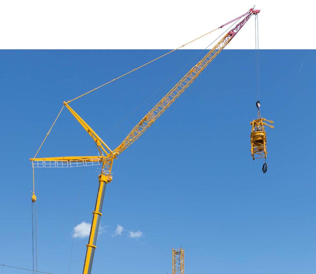 Variable boom systems: luffing jib Perfect entry level luffing jib crane The is the smallest crane on the market to
