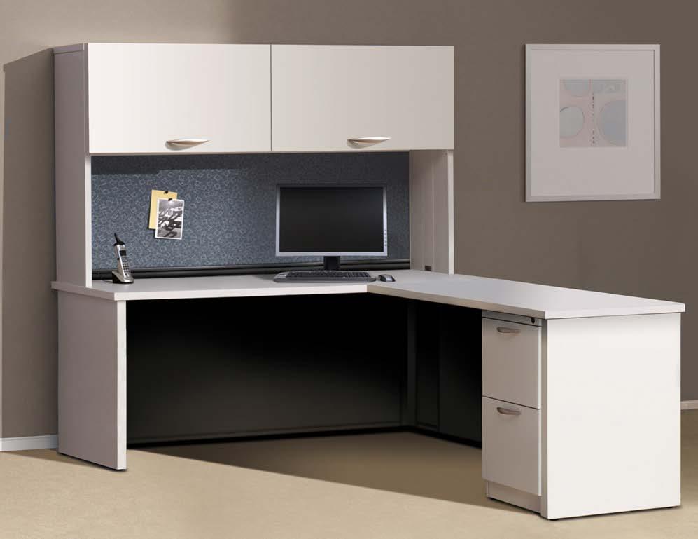SELL SHEET FETURES Easy to specify: ll work surfaces rest on panel and corner legs, rather than pedestals.