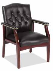 00 (Assembly Not Included) 7128 Side Chair w/contrast Stitching 25 W x 25 D x 38 H Black or Chocolate Leather-tek vinyl List: 289.