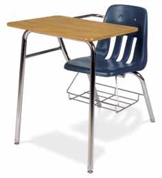 80 70% 9400BR Chair Desk Large Desk Surface - 24 x 18 Book Rack Oak w/chrome