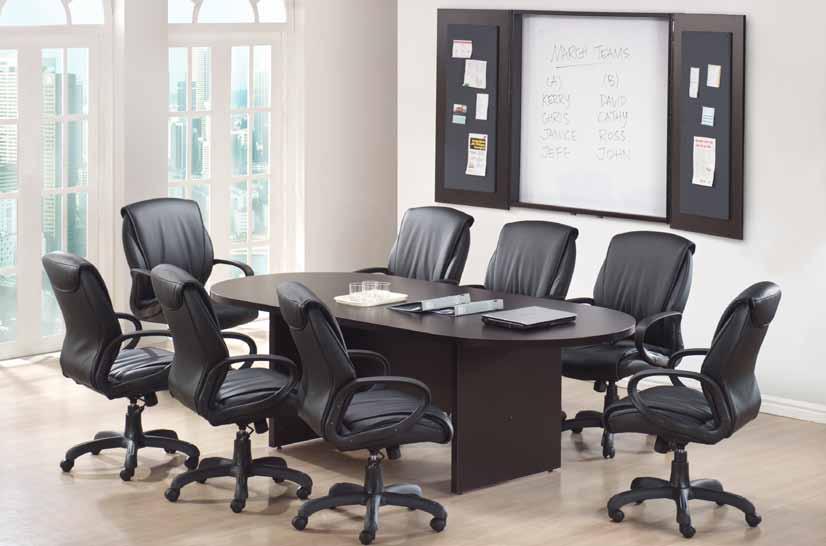 PL Collection PL Laminate Series Conference Tables feature attractive and durable laminate surfaces with 3 mil PVC Tough Edge for