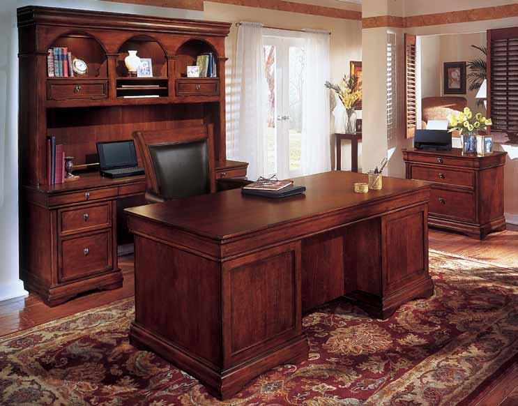 Rue de Lyon Collection The collection is crafted from maple solids, select hardwoods and American veneers on selected wood products finished in a rich Chocolate Patina finish that accentuates its