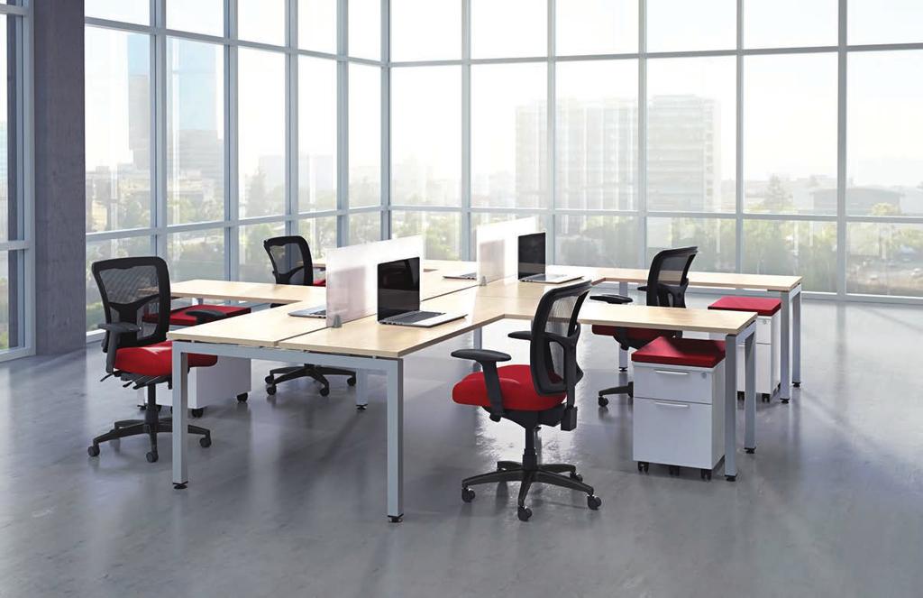 ELEMENTS SERIES Design an office space that is truly unique with the simple, contemporary look and affordable price of the Elements Collection.