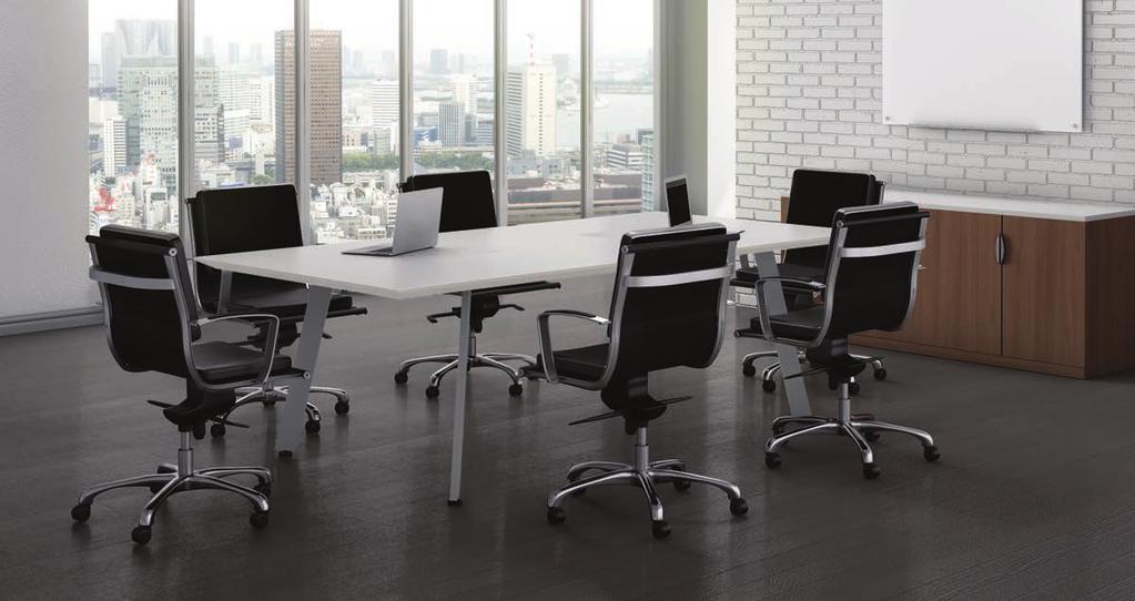 CLASSIC BOARDROOM V-LEG See meetings from a fresh angle. Our Classic boardroom tables with V-Legs open up your space and offer lots of room to move.