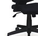 3421 Mesh back tilter with fabric seat.