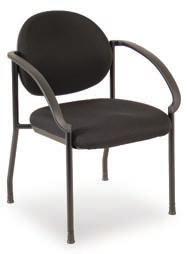 801 Quality heavy duty stacking chair. Stocked in Black vinyl.
