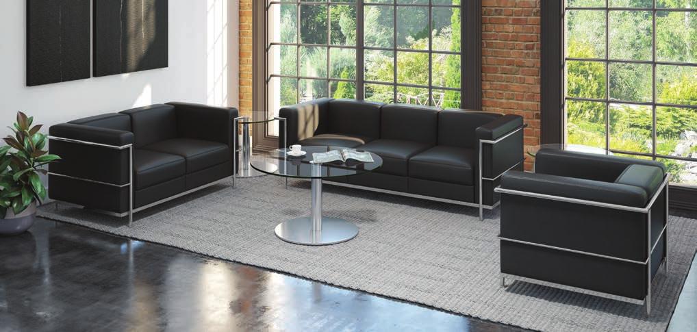 B E C D A Madison Reception Seating The perfect complement to the contemporary work space or home. Madison features a wide open architecture, an eclectic tubular design and outstanding comfort.