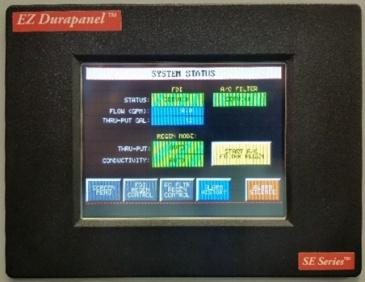 Optional Allen Bradley PLC control packages come with a color HMI EZ Touch screen that is extremely user friendly.
