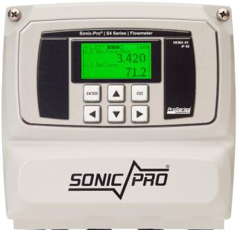 Display: All Sonic-Pro S4 models allows full access to the configuration menus directly from the front panel.