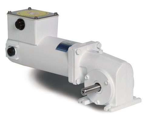 IP55 Right Angle Gearmotors White Epoxy Painted Explosion Proof TENV - 1.0 - SCR Rated 90V Output F.L Torque (Lb.In.) Input Model Gearmotor Type & Ratio to 1 DC Arm.
