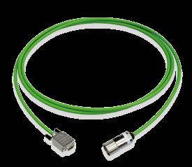 54 Signal servocables Signal cables are recognized by the green color according to Desina standard.