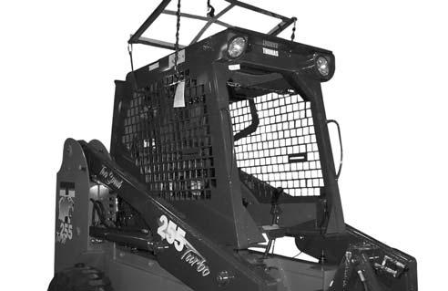 If your loader is equipped with the two speed option, you will need to disconnect the wiring that connects to the two speed indicator on the LH cab leg.