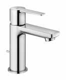 SL XS-Size, Lavatory Centerset 23 824 00A GROHE StarLight Chrome $ 335 23 824 ENA Brushed Nickel InfinityFinish 469 GROHE QuickFix Plus installation AquaDirect flow control 7 3 8" Faucet height 4 3