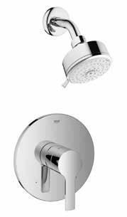 diverter tub spout (13 285) sold separately (chrome only) Pressure Balance Valve Trim 29 167 001 GROHE StarLight Chrome $ 169 29 167 EN1 Brushed Nickel InfinityFinish 236 Metal lever handle For use