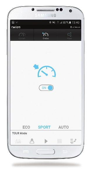 odometer - Simple switchover between ECO mode (less motor assistance for greater range) and SPORT mode (more dynamic