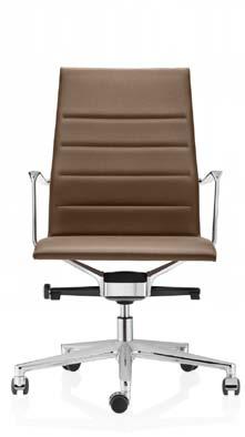 The thickness of the seat stands out in the overall look of the chair, and strengthens the character of