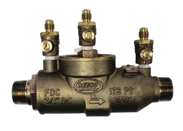 Double Check Valve (DCVs) - 20mm-50mm Testable Medium Hazard Designed with ease of access in mind and with very few spare parts needed, the modular design makes MAG-BEECO valves the easiest and