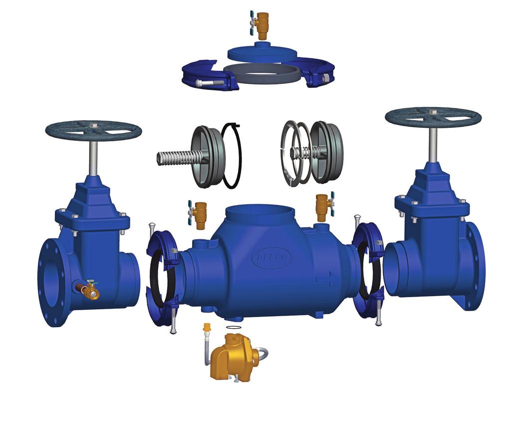 00LF - 250mm RPZ Device Valve Size mm A (Device only) B (Strainer) C (Device, Y Strainer and 2 Butterfly Valves) C1 (Device, Y Strainer and 2 Gate Valves) Flange Type Number of Holes Device Only With