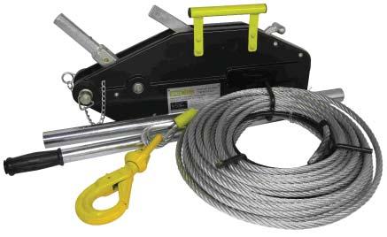 TIRFOR T 500 WIRE ROPE WINCHES Tirfor lifting and pulling machines are lever operated hoists using a separate wire rope.