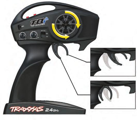 TRAXXAS TQi 2.4GHz RADIO SYSTEM RADIO SYSTEM CONTROLS TURN LEFT Neutral RADIO SYSTEM RULES Always turn your transmitter on first and off last.