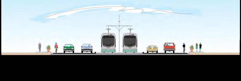 Gilbert Road LRT Extension Recommended Cross