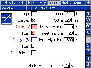 Figure 60 Pump Screen, Valve Assignment with duplicates A value of 0 for the control module, or 00 for the solenoid, indicates no previous location assignment and both are also invalid assignments.