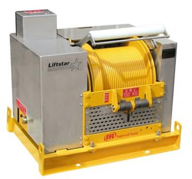 Liftstar LS Series Hydraulic Winches Dedicated Man Riding Model - 150 kg Load Capacity Features Compact modular construction Design factor :1 on
