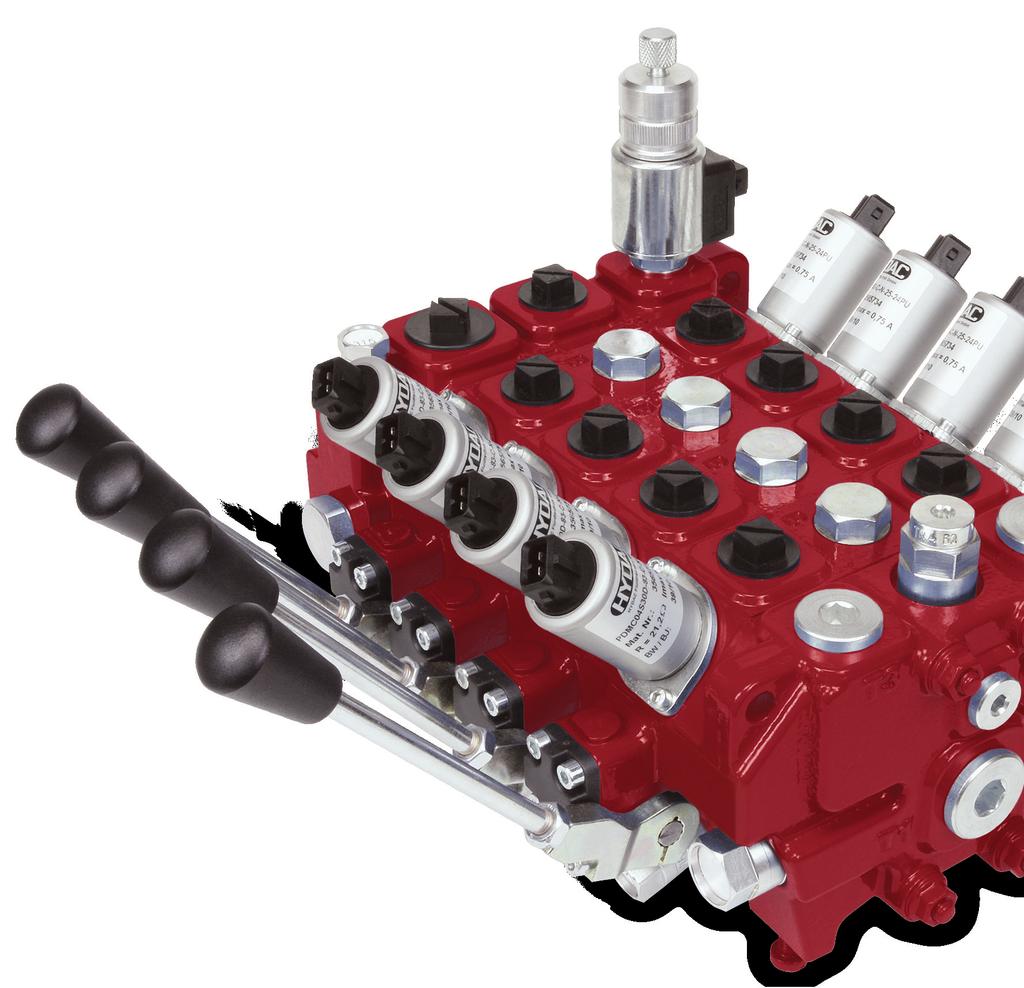 Sectional Directional Control Valve RS 0 RS 0 is a sectional open center valve designed for max. operating pressures up to 00 bar and max. pump flows up to 0 l/min.
