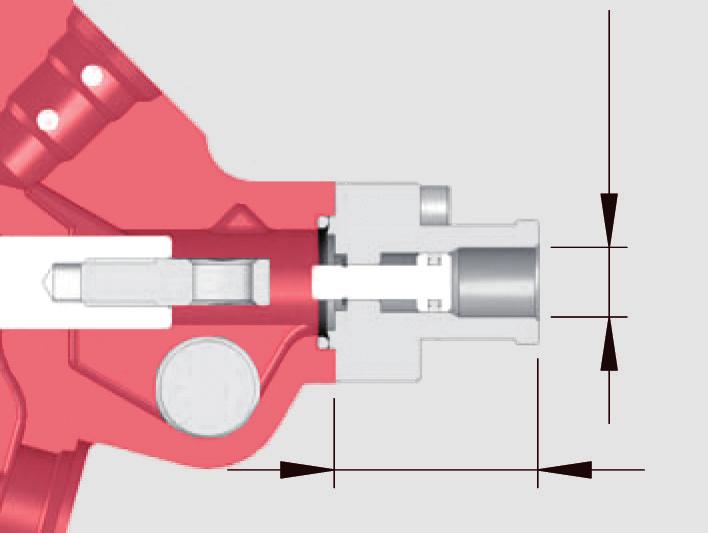 For sections with lever mechanism LB0 G¼" -0-RS0-0/0.