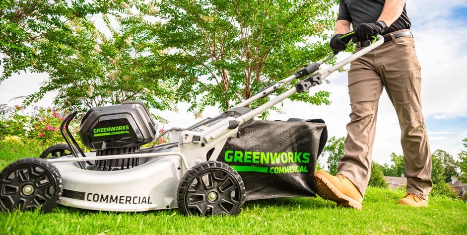 COMMERCIAL POWER: - 21-inch steel deck with 3-in-1 design allows you to mulch, side discharge or bag - SmartCut load-sensing technology automatically adjusts blade speed to improve performance and