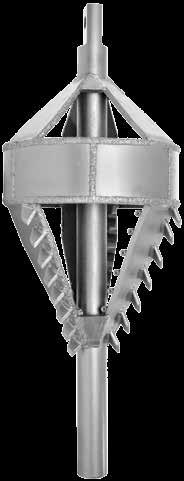REAMERS STRAIGHTLINEHDD FLY-CUTTER REAMER - A low-mass/low-torque solution with aggressive cutter design. GROUND CONDITIONS: Loam, light aggregates and shale.