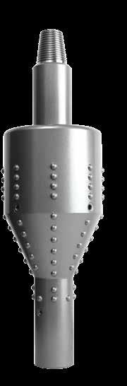 CRUSHER REAMER - The solid body design and carbide placement has proven to be a perfect match for diameters that are too small for a hole opener.